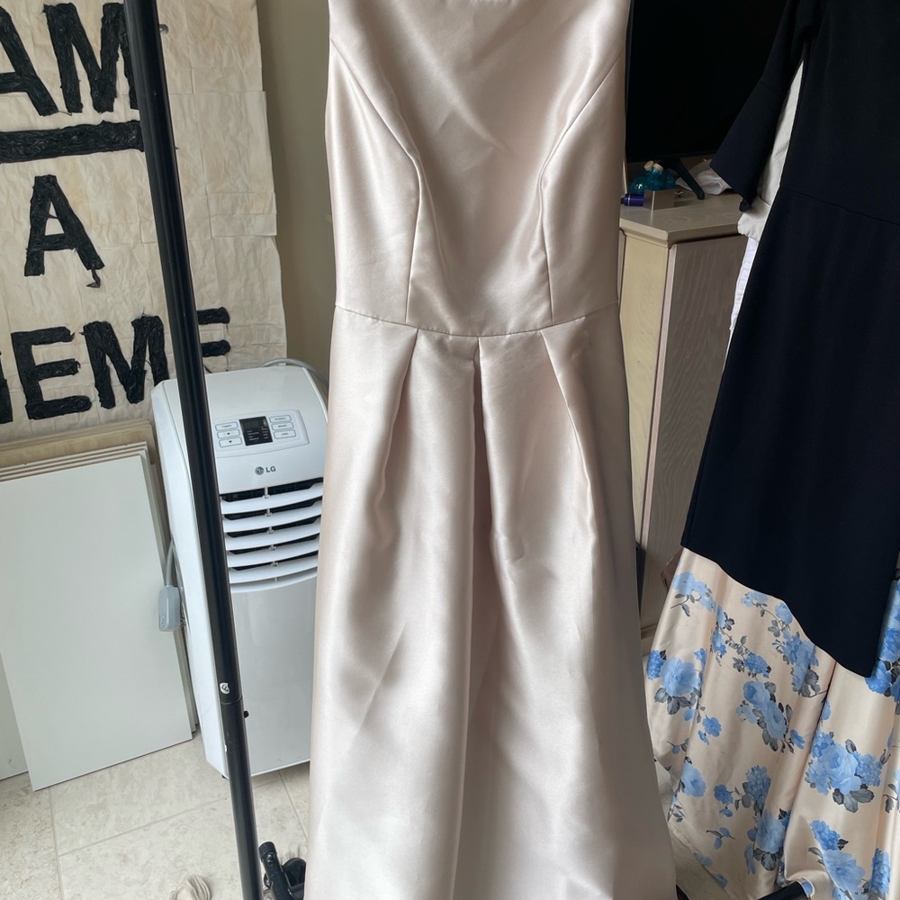 Bridesmaid Cream Evening Gown